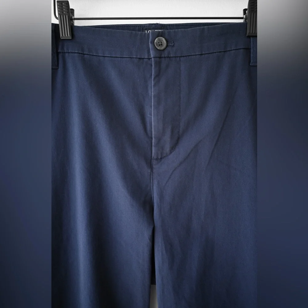J Crew High Rise Girlfriend Chino Navy Pants - Picture 5 of 9